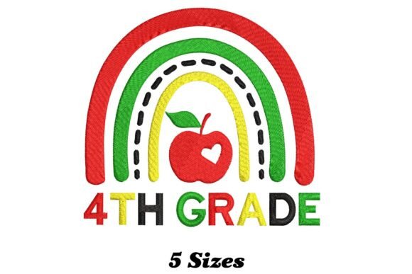 4th Grade Rainbow: A Playful Embroidery Design Review