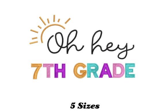 Delightful 7th Grade Teacher Embroidery Design Review
