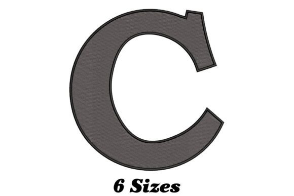 Evaluating the Alphabet Letter C Embroidery Design